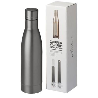 Picture of VASA 500 ML COPPER VACUUM THERMAL INSULATED BOTTLE in Titanium