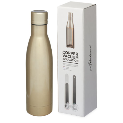 Picture of VASA 500 ML COPPER VACUUM THERMAL INSULATED BOTTLE in Gold.