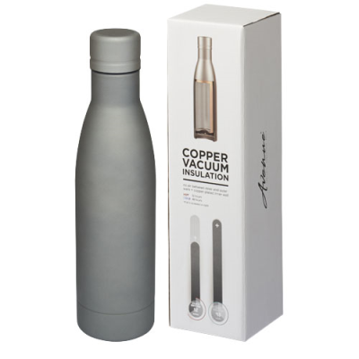 Picture of VASA 500 ML COPPER VACUUM THERMAL INSULATED BOTTLE in Grey.