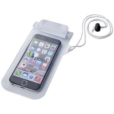 Picture of MAMBO WATERPROOF SMARTPHONE STORAGE POUCH in White Solid