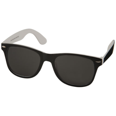 Picture of SUN RAY SUNGLASSES with Two Colour Tones in White & Solid Black