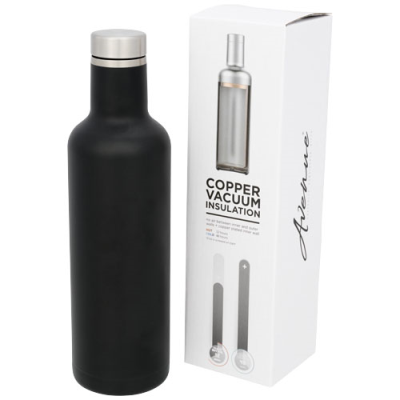 Picture of PINTO 750 ML COPPER VACUUM THERMAL INSULATED BOTTLE in Solid Black