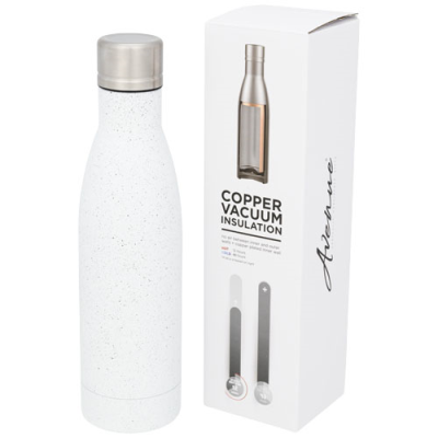 Picture of VASA 500 ML SPECKLED COPPER VACUUM THERMAL INSULATED BOTTLE in White.