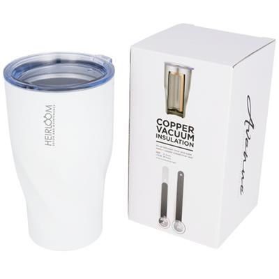 Picture of HUGO 470 ML COPPER VACUUM THERMAL INSULATED TUMBLER in White Solid