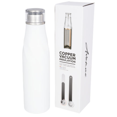 Picture of HUGO 650 ML SEAL-LID COPPER VACUUM THERMAL INSULATED BOTTLE in White.