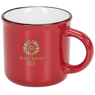 Picture of LAKEVIEW 310 ML CERAMIC POTTERY MUG in Red