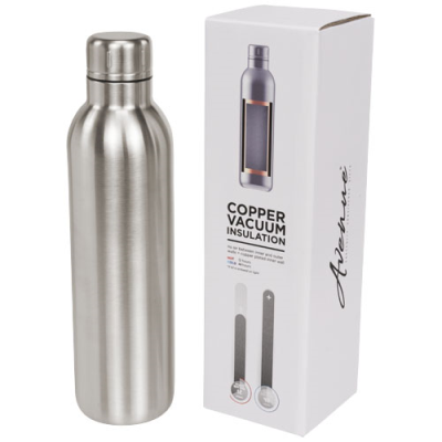 Picture of THOR 510 ML COPPER VACUUM THERMAL INSULATED WATER BOTTLE in Silver.