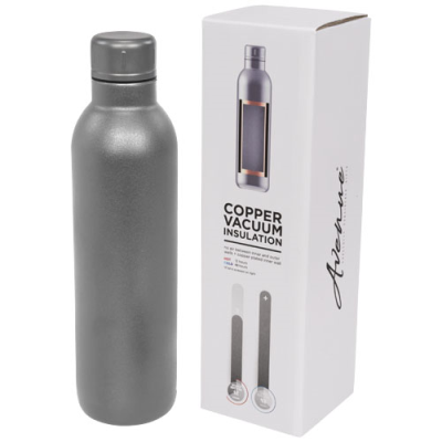 Picture of THOR 510 ML COPPER VACUUM THERMAL INSULATED WATER BOTTLE in Grey.
