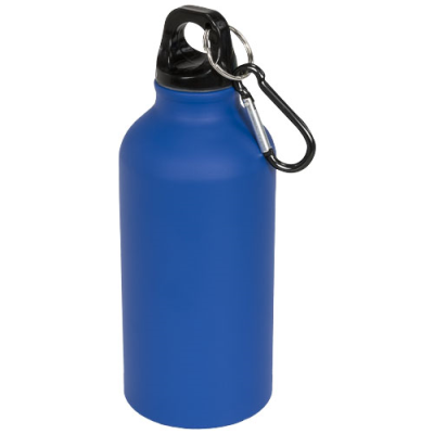 Picture of OREGON 400 ML MATTE WATER BOTTLE with Carabiner in Blue.