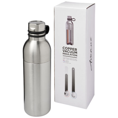 Picture of KOLN 590 ML COPPER VACUUM THERMAL INSULATED SPORTS BOTTLE in Silver.