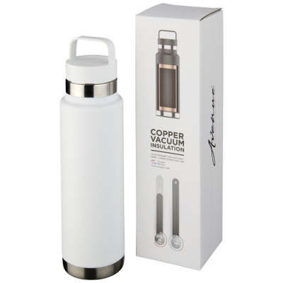 Picture of COLTON 600 ML COPPER VACUUM THERMAL INSULATED SPORTS BOTTLE in White Solid