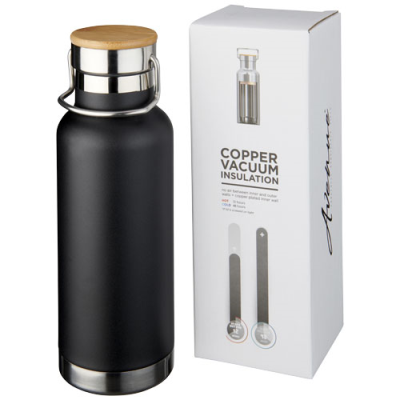 Picture of THOR 480 ML COPPER VACUUM THERMAL INSULATED WATER BOTTLE in Solid Black