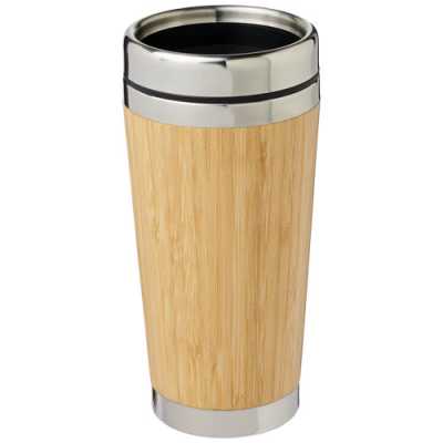 Picture of BAMBUS 450 ML TUMBLER with Bamboo Outer in Brown.