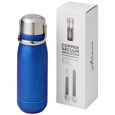 Picture of YUKI 350 ML COPPER VACUUM THERMAL INSULATED SPORTS BOTTLE in Blue