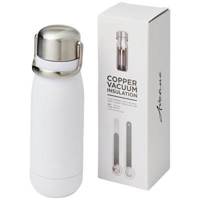 Picture of YUKI 350 ML COPPER VACUUM THERMAL INSULATED SPORTS BOTTLE in White Solid