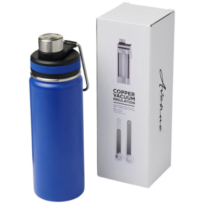 Picture of GESSI 590 ML COPPER VACUUM THERMAL INSULATED SPORTS BOTTLE in Blue.