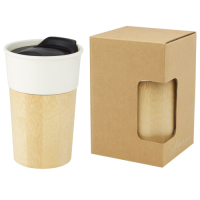 Picture of PEREIRA 320 ML PORCELAIN MUG with Bamboo Outer Wall