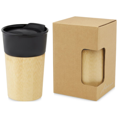 Picture of PEREIRA 320 ML PORCELAIN MUG with Bamboo Outer Wall