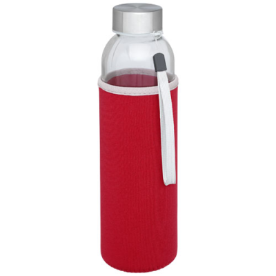 Picture of BODHI 500 ML GLASS WATER BOTTLE in Red