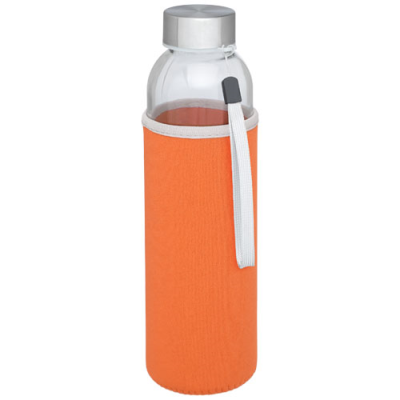 Picture of BODHI 500 ML GLASS WATER BOTTLE in Orange