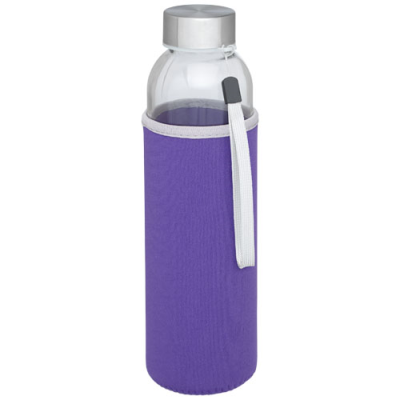 Picture of BODHI 500 ML GLASS WATER BOTTLE in Purple