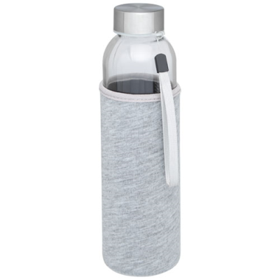 Picture of BODHI 500 ML GLASS WATER BOTTLE in Grey.