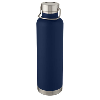 Picture of THOR 1 L COPPER VACUUM THERMAL INSULATED WATER BOTTLE in Dark Blue.