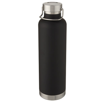 Picture of THOR 1 L COPPER VACUUM THERMAL INSULATED WATER BOTTLE in Solid Black.