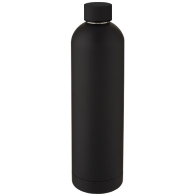 Picture of SPRING 1 L COPPER VACUUM THERMAL INSULATED BOTTLE in Solid Black.
