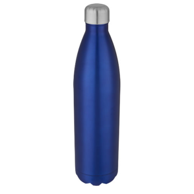 Picture of COVE 1 L VACUUM THERMAL INSULATED STAINLESS STEEL METAL BOTTLE in Blue.