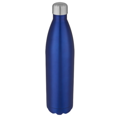 Picture of COVE 1 L VACUUM THERMAL INSULATED STAINLESS STEEL METAL BOTTLE in Blue