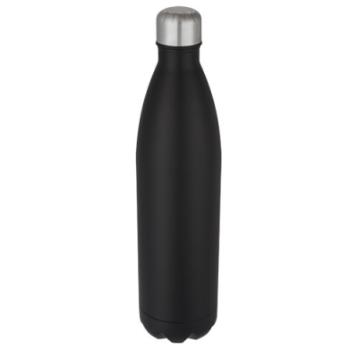 Picture of COVE 1 L VACUUM THERMAL INSULATED STAINLESS STEEL METAL BOTTLE in Solid Black