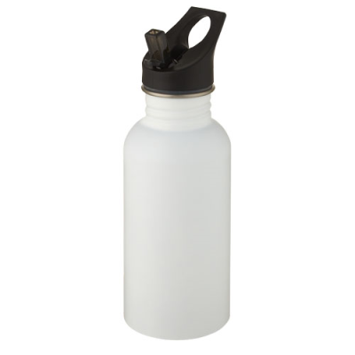 Picture of LEXI 500 ML STAINLESS STEEL METAL SPORTS BOTTLE in White