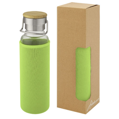 Picture of THOR 660 ML GLASS BOTTLE with Neoprene Sleeve in Lime