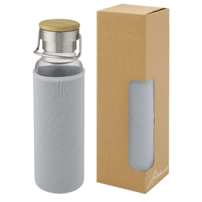 Picture of THOR 660 ML GLASS BOTTLE with Neoprene Sleeve in Grey.