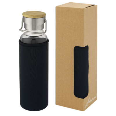 Picture of THOR 660 ML GLASS BOTTLE with Neoprene Sleeve in Solid Black