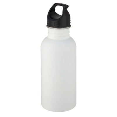 Picture of LUCA 500 ML STAINLESS STEEL METAL WATER BOTTLE in White
