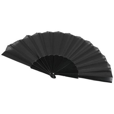 Picture of MAESTRAL FOLDING HANDFAN in Paper Box in Black Solid