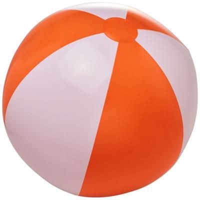 Picture of BORA SOLID BEACH BALL in Orange-white Solid