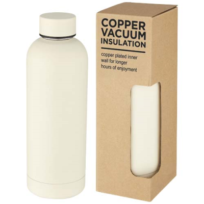 Picture of SPRING 500 ML COPPER VACUUM THERMAL INSULATED BOTTLE in Ivory Cream.