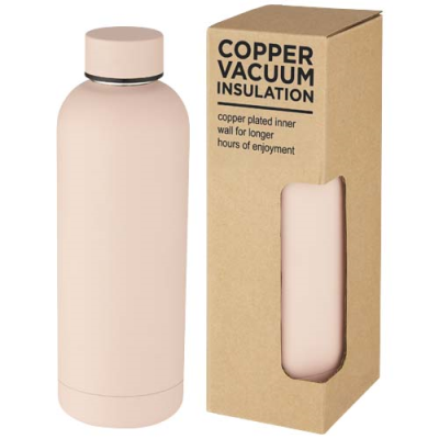 Picture of SPRING 500 ML COPPER VACUUM THERMAL INSULATED BOTTLE in Pale Blush Pink.