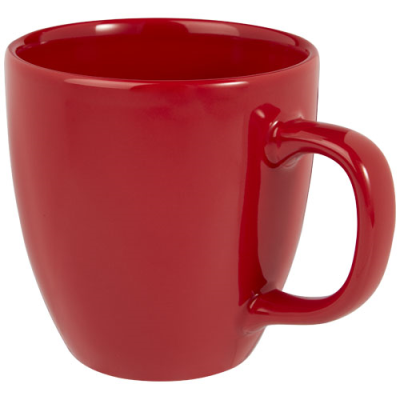 Picture of MONI 430 ML CERAMIC POTTERY MUG in Red.