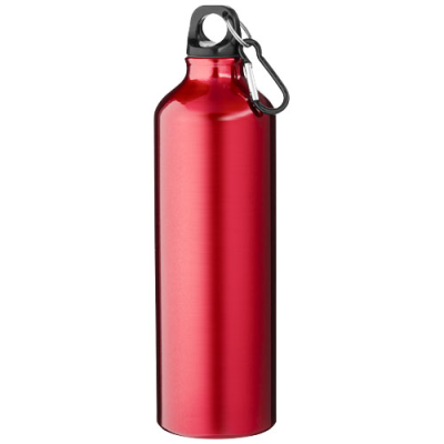 Picture of OREGON 770 ML RCS CERTIFIED RECYCLED ALUMINIUM METAL WATER BOTTLE with Carabiner in Red.