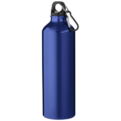 Picture of OREGON 770 ML RCS CERTIFIED RECYCLED ALUMINIUM METAL WATER BOTTLE with Carabiner in Blue.