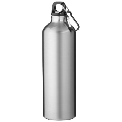 Picture of OREGON 770 ML RCS CERTIFIED RECYCLED ALUMINIUM METAL WATER BOTTLE with Carabiner in Silver.