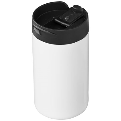 Picture of MOJAVE 300 ML RCS CERTIFIED RECYCLED STAINLESS STEEL METAL THERMAL INSULATED TUMBLER in White.