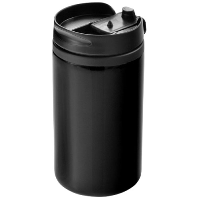 Picture of MOJAVE 300 ML RCS CERTIFIED RECYCLED STAINLESS STEEL METAL THERMAL INSULATED TUMBLER in Solid Black.