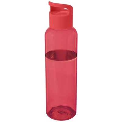 Picture of SKY 650 ML RECYCLED PLASTIC WATER BOTTLE in Red.