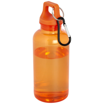 Picture of OREGON 400 ML RCS CERTIFIED RECYCLED PLASTIC WATER BOTTLE with Carabiner in Orange