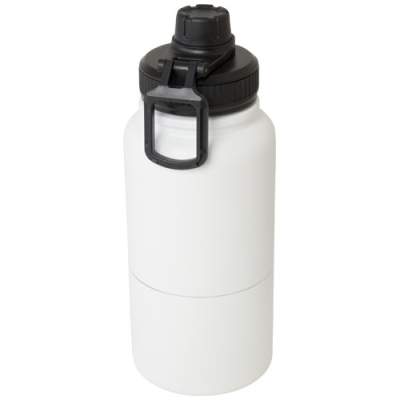 Picture of DUPECA 840 ML RCS CERTIFIED STAINLESS STEEL METAL THERMAL INSULATED SPORTS BOTTLE in White.